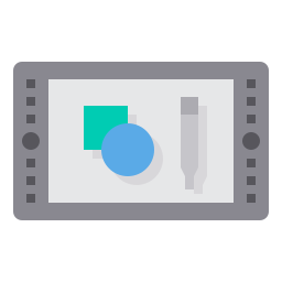 Digital art icon