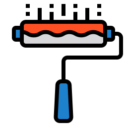 Roller paint icon