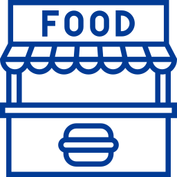 Food stand icon