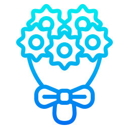 Flower bouquet icon