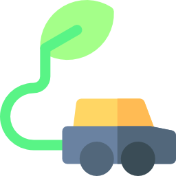 Eco car icon