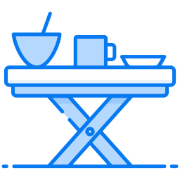 Folding table icon