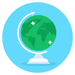 World map icon