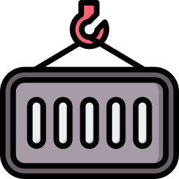 Контейнерный кран иконка