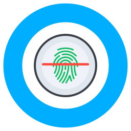scanner delle impronte digitali icona