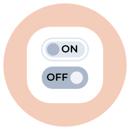 bouton à bascule Icône