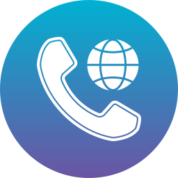 internationaal telefoongesprek icoon