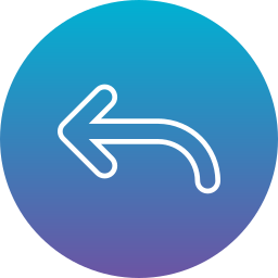 Turn left icon