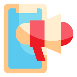 Mobile analytics icon