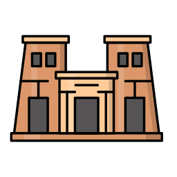 Świątynia luksorska ikona