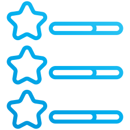 étoiles de notation Icône