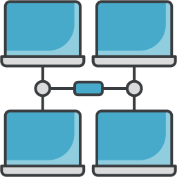 réseau local Icône