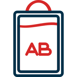 Blood bag icon