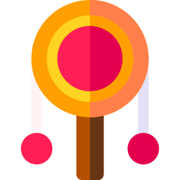 Rattle drum icon