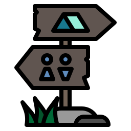 Camping zone icon