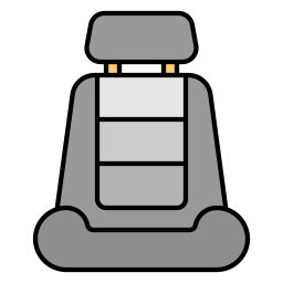 chaise de voiture Icône