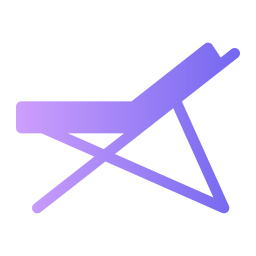 Beach chair icon