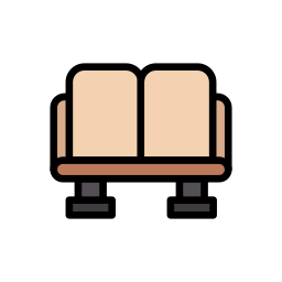 sofá asiento icono