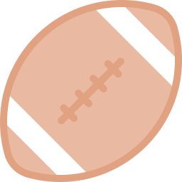 ballon de rugby Icône