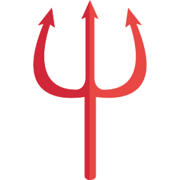 symbole du trident Icône
