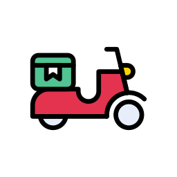 Delivery man icon