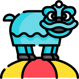 Lion dance icon