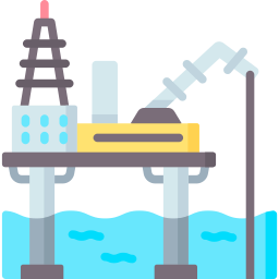 piattaforma petrolifera icona