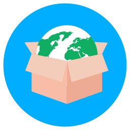 Worldwide shipping icon