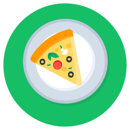 Pizza slice icon