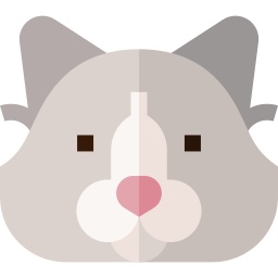 gato ragdoll icono