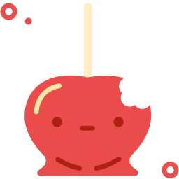 pomme caramel Icône