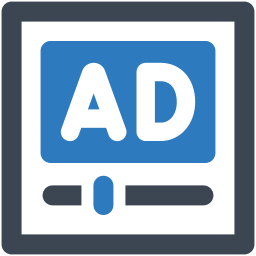 anuncio de video icono