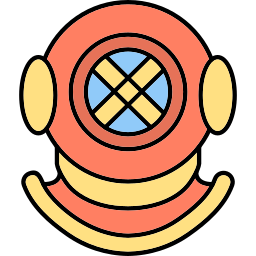 Diving helmet icon