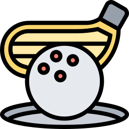 Мяч для гольфа иконка
