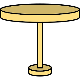 table circulaire Icône