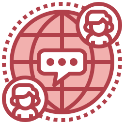 Global communication icon