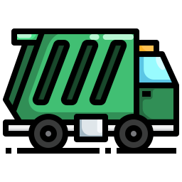 camion à ordures Icône