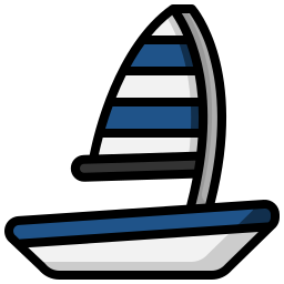 Sailing boat icon