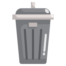 Trash bin icon