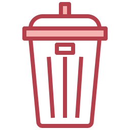 Trash bin icon