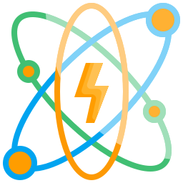 Atomic energy icon