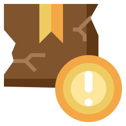 Damaged package icon
