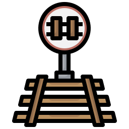vías de tren icono