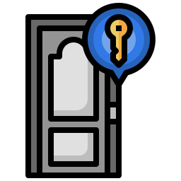 klucz do drzwi ikona