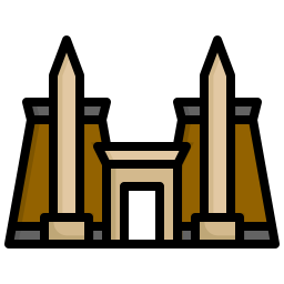 Karnak temple icon