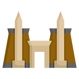 templo de karnak Ícone