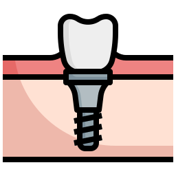 tandheelkundig implantaat icoon