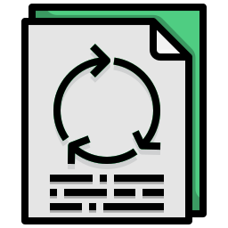 Paper recycle icon