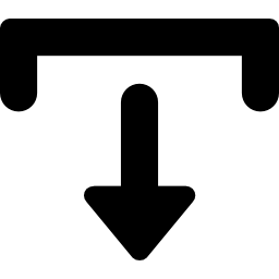 simbolo freccia giù icona