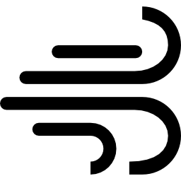 symbol pogody linii wiatrów ikona